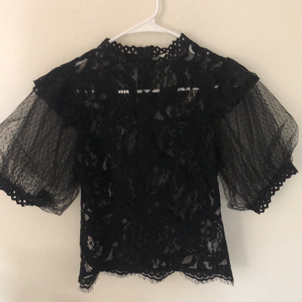 Peach blouse sz m